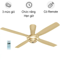 Quạt trần KDK M56PR 4 cánh, màu Bạch Kim và Vàng, đường kính 140cm