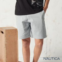 【NAUTICA】經典彈力修身短褲(淺灰)