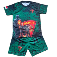 JERSEY ANAK SETELAN PRINTING VARIASI LORENG POLHUT, UNISEX UK 1-10TH BHN DRYFIT MILANO