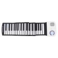 Roll Up Piano 88 Keys Portable Electronic Piano Keyboard Premium Silicone&amp;Builtin Speakers Rechargeable Electronic Piano