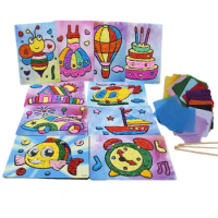 8 Design Diy Crafts Kids Kindergarten Handicraft Material Baby Toys For Children Felt Paper Arts And Craft For Boy Girl 2018 New