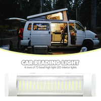 12V/24V 72LED Truck Car interior COB Light LED Lamp For Boat Light Reading Truck Dome Roof Ceiling Bulb Vehicles Van Bus Caravan