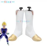 Bejita Cosplay Shoes Halloween Carnival Boots Vegeta IV Cosplay Prop PU Leather Shoes Custom Made