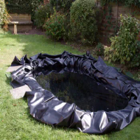 0.2mm HDPE Fish Pond Liner Garden Pond Landscaping Pool Reinforced Thick Heavy Duty Waterproof Membrane Pond Liner