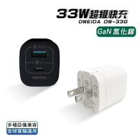 【Oweida】GaN PD+QC3.0 氮化鎵急速充電器-33W