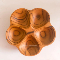 sakura plate - piring sakura kayu