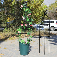 花架 花園格子歐洲戶外園藝花架黑色塑料耐用拼接植物攀爬架
