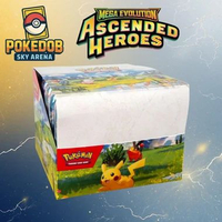 Pokemon Ascended Heroes Mini Tin Display Box (10 Tins / 5 Art Set) Original Sealed | Mega Gengar & F