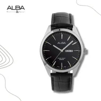 Alba New Model AJ6195 Leather Strap 41 mm Original Garansi Resmi Jam Tangan Pria