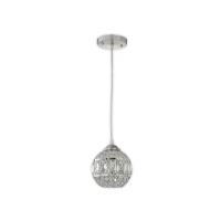 【必登堡】卡加布蘭水晶吊燈 銀白色 B561097(單吊燈/餐廳燈/邊几燈/吧檯/中島/現代/華麗)