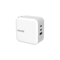 【YOMIX 優迷】100W GaN氮化鎵USB-C PD/QC三孔快充充電器/電競筆電快充(iphone16快充/充電頭/豆腐頭)