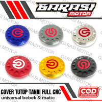 Cover Tutup Tangki Motor Cnc Import LOGO BREMBO Supra110 Supra125 Beat Fi Vario110 Vario125/150 Scoo