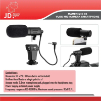 Mic Mamen Shotgun Mic 06 Vlog Mic Kamera Smartphone Pasti Diskon