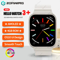 Hello Watch 3 Plus Ultra Smart Watch Men AMOLED NFC Compass Smartwatch Always on Display 4GB ROM Local Music for Android IOS New