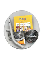 Parabola mini odu 45cm kuband paket receiver nex parabola PAKET 45CM NEX KUNING DISH NEX