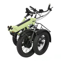 Joyebikes 20inch powerful fat motorcycle 500w differiential motor 3 wheel adult motorized electric tricycles