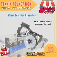 Worm Gear Box Assembly Mesin Continuous Band Sealer FRB-770 Hualian
