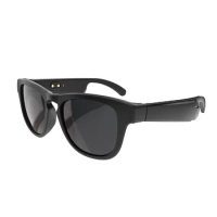 In stock new design Polarized UV400 bluetooth glasses wireless smart audio sport bone conduction sunglasses with microphone