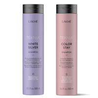 【LAKME 萊肯】矯色洗髮精300ml 送出色洗髮精300ml(平輸商品)