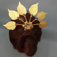Crown Special Price Xishuangbanna Dai Ethnic Dance Headwear Thai Ethnic Leaf Hairpin Costume Accesso