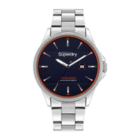 นาฬิกาข้อมือ รุ่น Hoxton Date SYG281USM สีเงิน