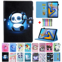 For Tablet Samsung Galaxy Tab A7 Lite 8.7 Case SM-T220 Panda Marble Cover For Galaxy Tab A7 Case 10.4 SM-T500 Soft TPU Capa Gift