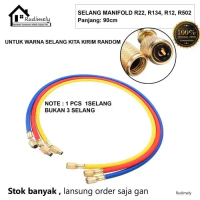 BAYAR DITEMPAT SELANG MANIFOLD AC  3 PCS  90 CM Testing R22 R134 R404 R12 charging v