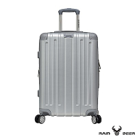 RAIN DEER 克萊爾28吋ABS鑽石紋防刮行李箱-太空銀