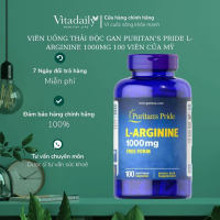 【Phiên bản nâng cấp】 【 Mẫu bán chạy】 Viên Uống Thải Độc Gan, Tăng Cường Sinh Lý L-Arginine 1000mg Pu