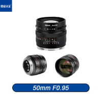 MEKE 50mm F0.95 APS-C Large Aperture Portrait Prime Manual Camera Lens for Sony E/Fuji X/M43/Canon EF-M/Nikon Z Mount Cameras