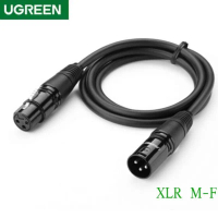 UGREEN AV130 XLR (M / F) สายต่อไมโครโฟน Cannon Audio Extension Cable ความยาว 1M/2M/3M/5M คําแนะนําผล