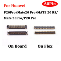 2Pcs 60 Pin LCD Screen Display Flex FPC Connector Plug On Board For Huawei P20Pro/Mate20 Pro/MATE 20 RS/Mate 20Pro/P20 Pro