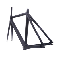 Factory sells customized carbon fiber forklift fixed gear rail bicycle frame 700C