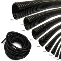1/3 m Insulation Corrugated Polyethylene tube harness casing Cable Sleeves cord duct cover auto car Mechanical line protecter