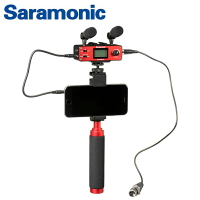 ◎相機專家◎ Saramonic 麥克風 手機收音介面 SmartMixer 含手柄/夾座 適用iOS 安卓系列 勝興公司貨【跨店APP下單最高20%點數回饋】
