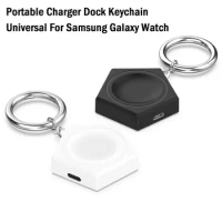 1pc Wireless Charging Portable Charger Dock Keychain For Samsung Galaxy Watch 4 5 Active 2 Portable Charger