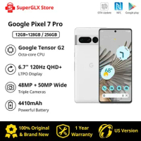Brand New Google Pixel 7 Pro 5G Android Phone Unlocked Smartphone with Wide Angle Lens - 128GB - Obsidian/Snow/Hazel Celulares