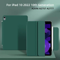 For New iPad 10 2022 10th Generation A2696 Tablet Magnetic Folding Smart Cover Funda for Apple iPad 10 9 Inch 2022 Case+Film+Pen