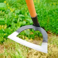 ISFRIDAY Kepala Cangkul Kebun Berongga Pembersih Rumput Gulma L - ISF2 - Silver Black