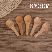 Design Sense High-End Tableware Chinese Japanese Style Wooden Spoon 8C Handmade Small Wooden Spoon P