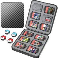 Game Card Case For Nintendo Switch Games,Protective Shell Switch Storage Bag with 4 Joy-Con Thumb Gaps