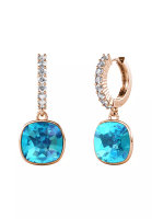 Her Jewellery Callista Square RG Aquamarine - Anting Crystal by Her Jewellery
