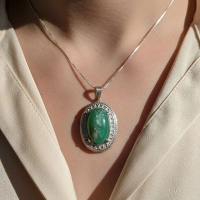 BATU AKIK IJO GARUT OHEN / GREEN CHALCEDONY unik antik Stone Agate