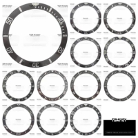 38MM×30.7MM Gray Ceramic Slanted Bezel Insert Fit for ROLEX Men's Mechanical Watch