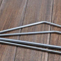 2000pcs/lot Metal drinking straw stainless steel straw food grade 215mm Factory wholesale SN661