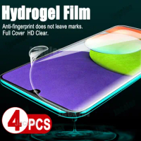 4pcs Full Cover Hydrogel Film For Samsung Galaxy A22 A52 A52s 5G 4G Water Gel Screen Protector A 52 S 52S 22 5 G Not Glass 600D