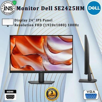 Monitor DELL SE2425HM 24 Inch 1080P FHD 100Hz IPS HDMI VGA Wide Viewing Angle 3YR Packing Kayu
