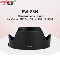 Camera Lens Hood EW-83N EW83N for Canon RF 24-105mm F4L IS USM Lens Reversible Lens Hood Light Shadow Replacement for 24-105mm