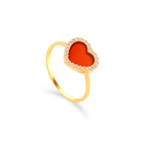 BRISA STONE RING RED AG STONE (BIG) EMAS 916