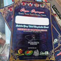 Piagam acara CB Kampoeng serabi Ambarawa
